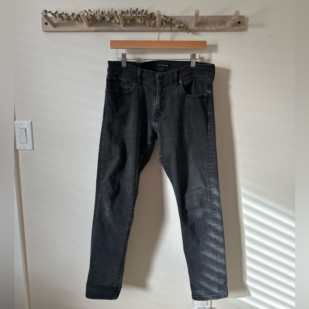 Lucky Brand Faded Black Slim Jeans Size Men’s 31x30